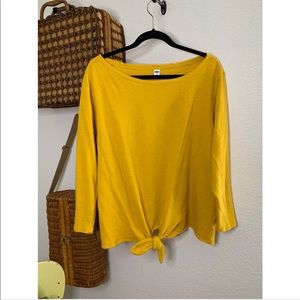 Old Navy // Long Sleeve Yellow Tee / XL